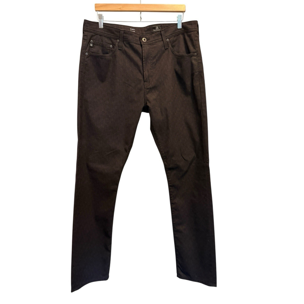 Adriano Goldschmied AG Jeans Everett Slim Straight Stretch Dark Gray Mens 36x34